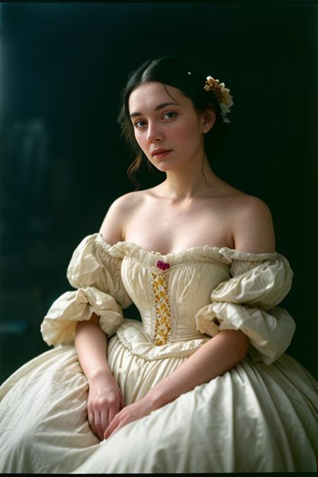 00097-1547202718-(close-up editorial photo of 20 yo woman mature, Victorian age, giant dress, sitting for portrait, old film) (dim lit room_1.4).png